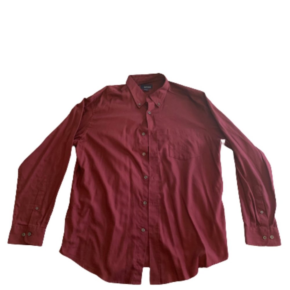 Red Long Sleeve Dress Shirt